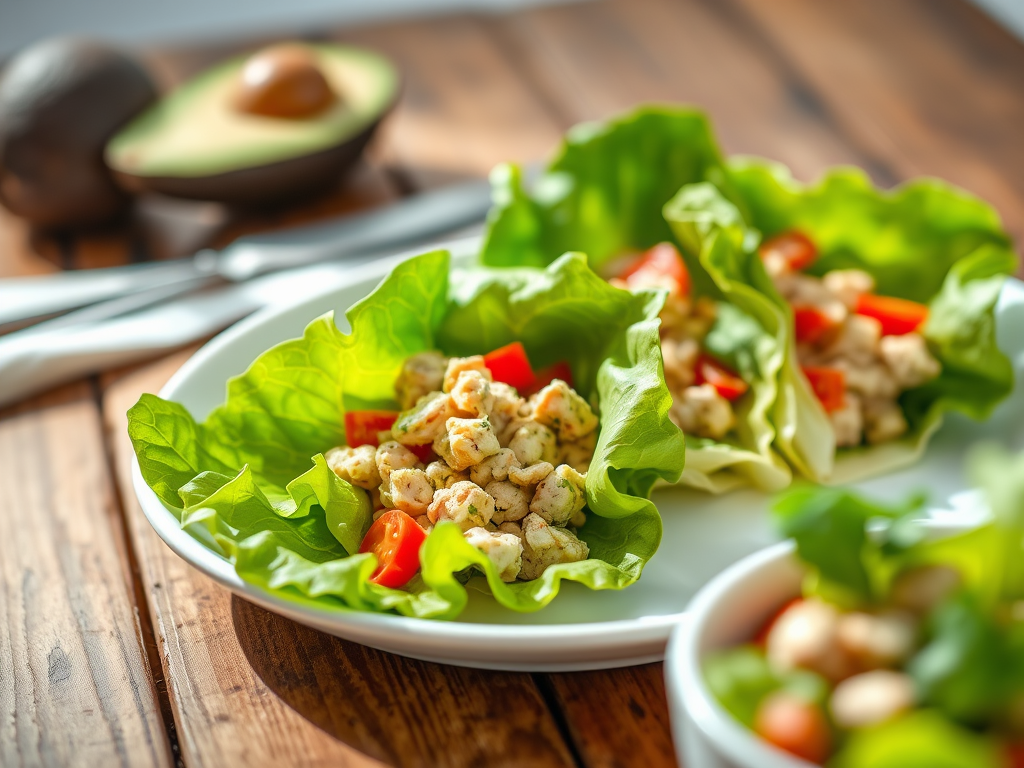 Light, Fresh, and 5 Minutes Flat: Avocado & Tuna Lettuce&nbsp;Wraps
