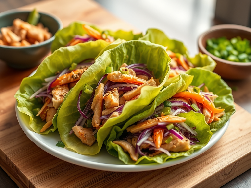Moo Shu Chicken Lettuce Wraps – Big Flavour, Light&nbsp;Footprint