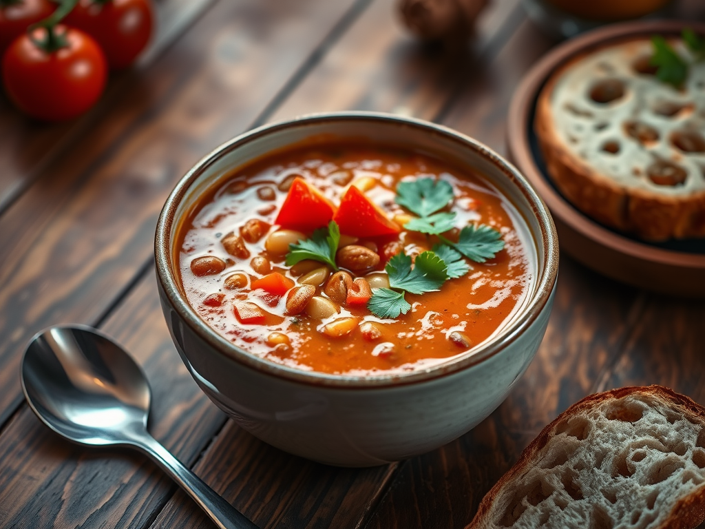 Lentil & Tomato Coconut Soup with Coriander (aka Your Lazy Day&nbsp;Hero)