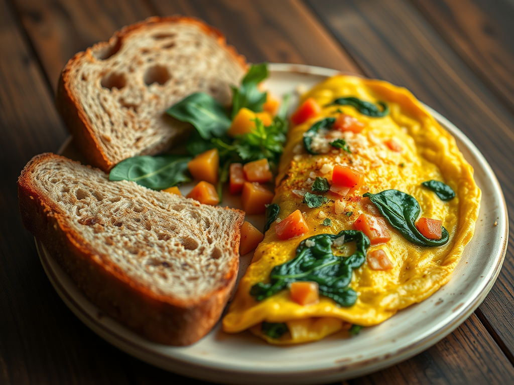 4-Ingredient Veggie Omelet You’ll&nbsp;Love