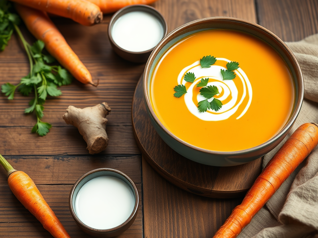Roasted Carrot & Ginger Soup (For&nbsp;One)