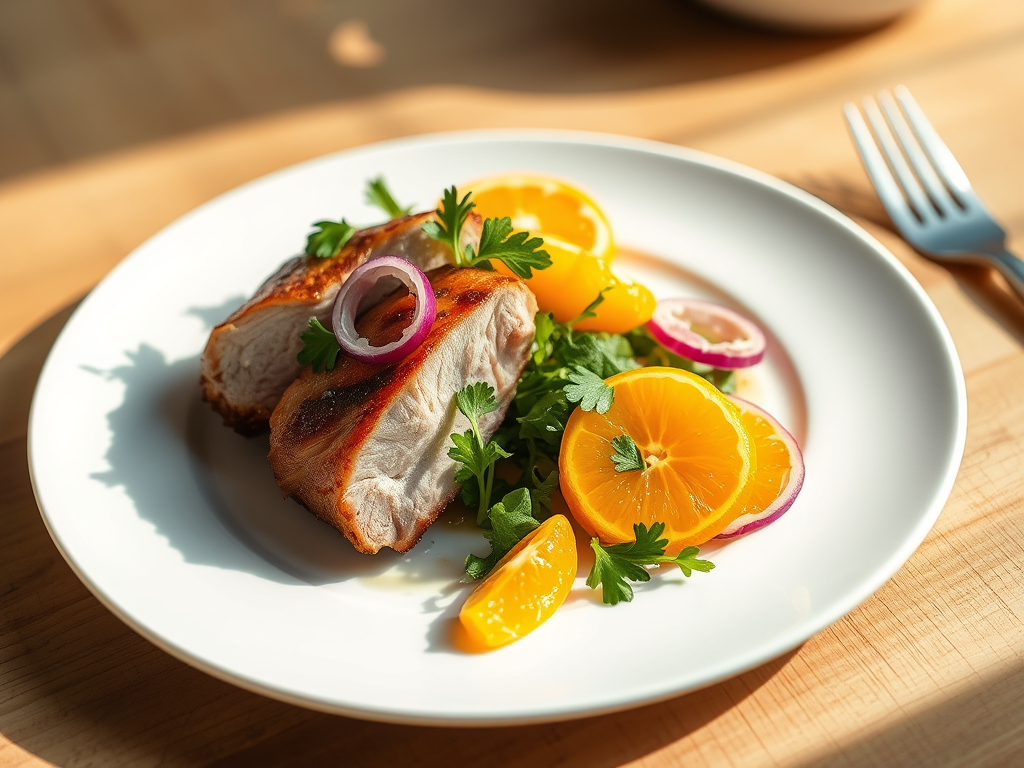 Roast Pork Fillet with Citrus&nbsp;Salad