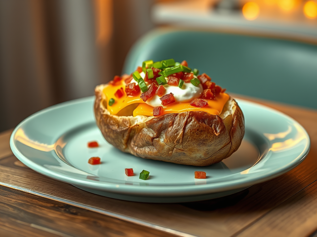 Microwave Loaded Jacket Potato (for&nbsp;One)