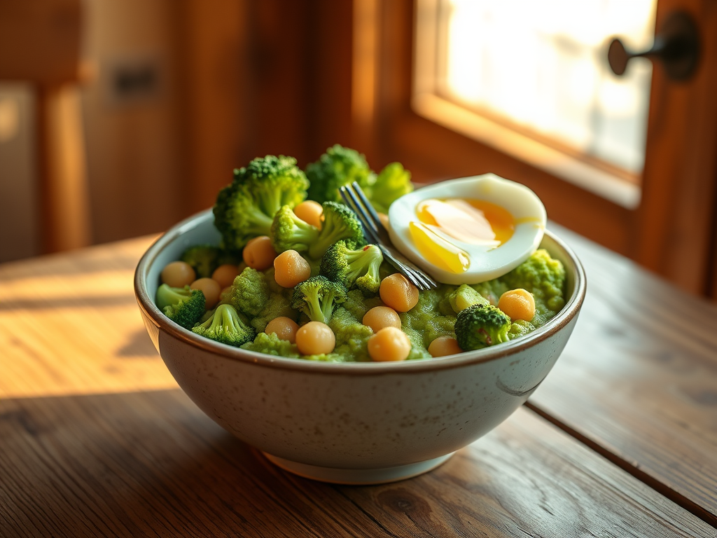 Broccoli & Chickpea Mash&nbsp;Bowl