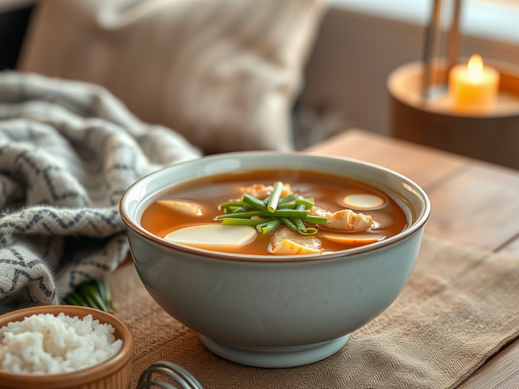 Ginger Chicken Broth with Rice (aka The Solo Soup That Fixes&nbsp;Everything)