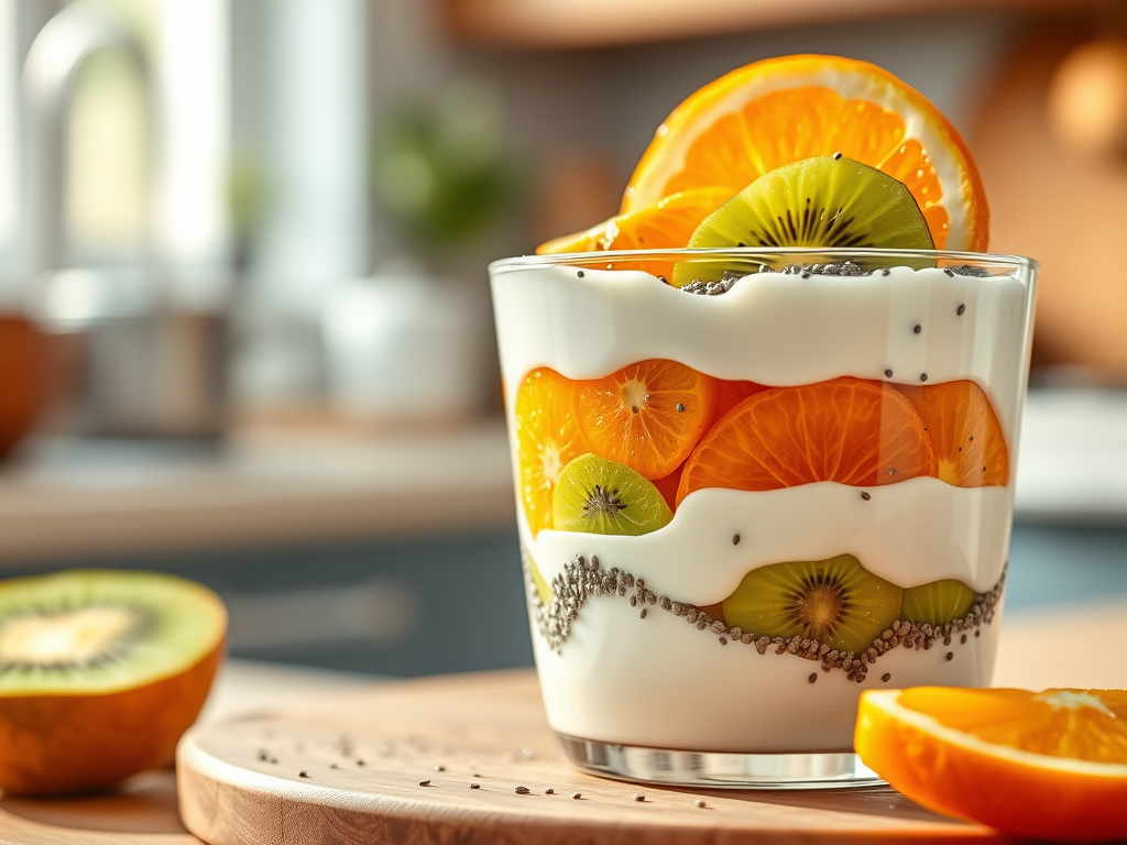 Kiwi-Citrus Chia Yoghurt&nbsp;Cup