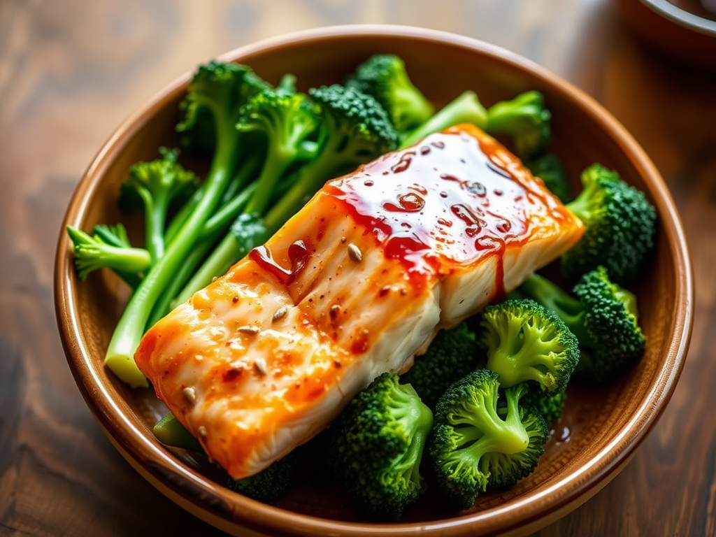 Miso-Ginger Salmon & Greens for&nbsp;One