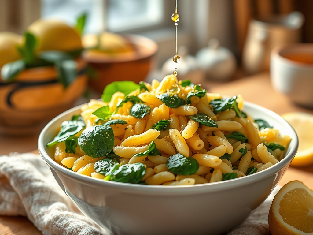 Lemon & Spinach Orzo for&nbsp;One