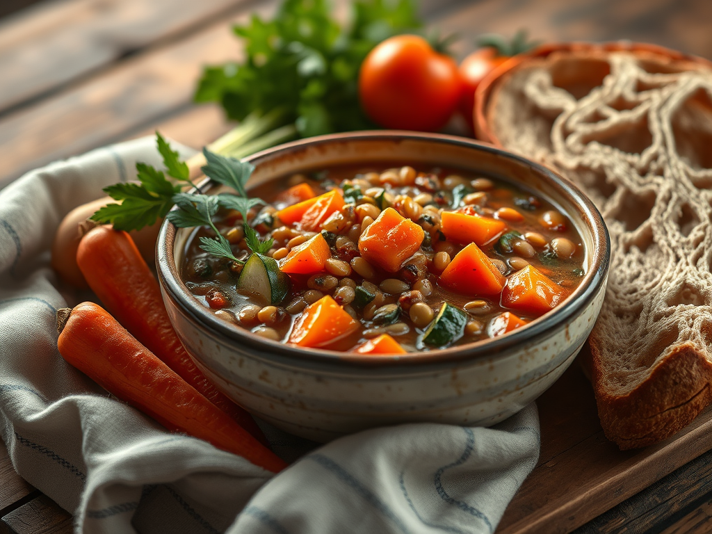 Zinc-Boosting Lentil Stew