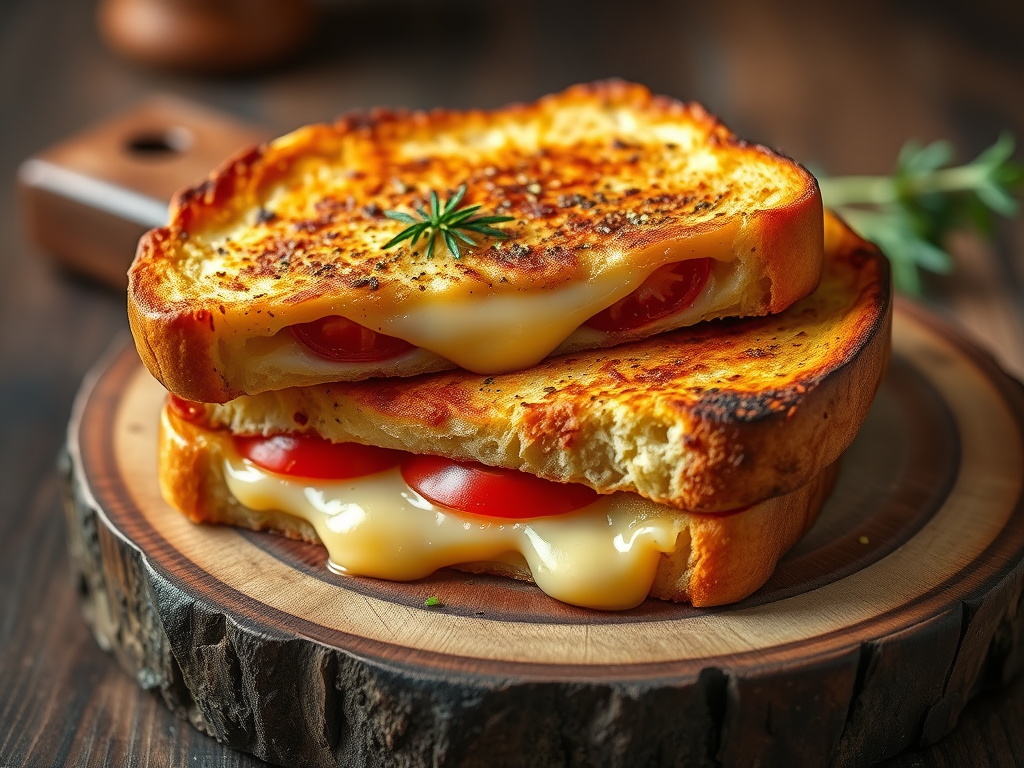 Savoury French Toast with Cheese & Tomato: Fancy Toastie Vibes for&nbsp;One