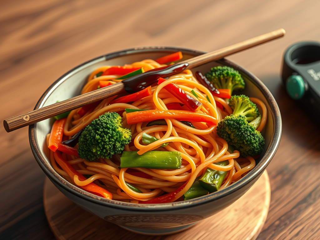 Vegan Noodle Stir-Fry — A 15-Minute One-Pan Wonder for&nbsp;One