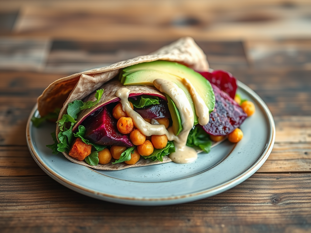 Beet & Avocado Anti-Inflammatory Wrap&nbsp;(Vegan)