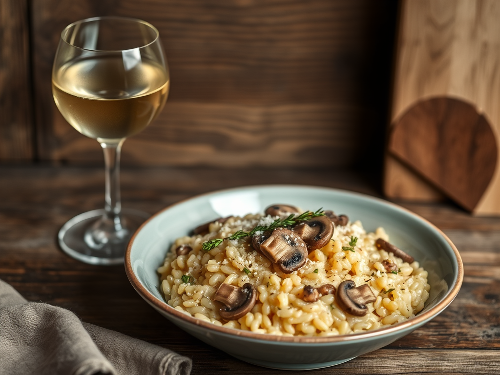 Mushroom & Thyme Risotto for One — A Solo Comfort&nbsp;Classic
