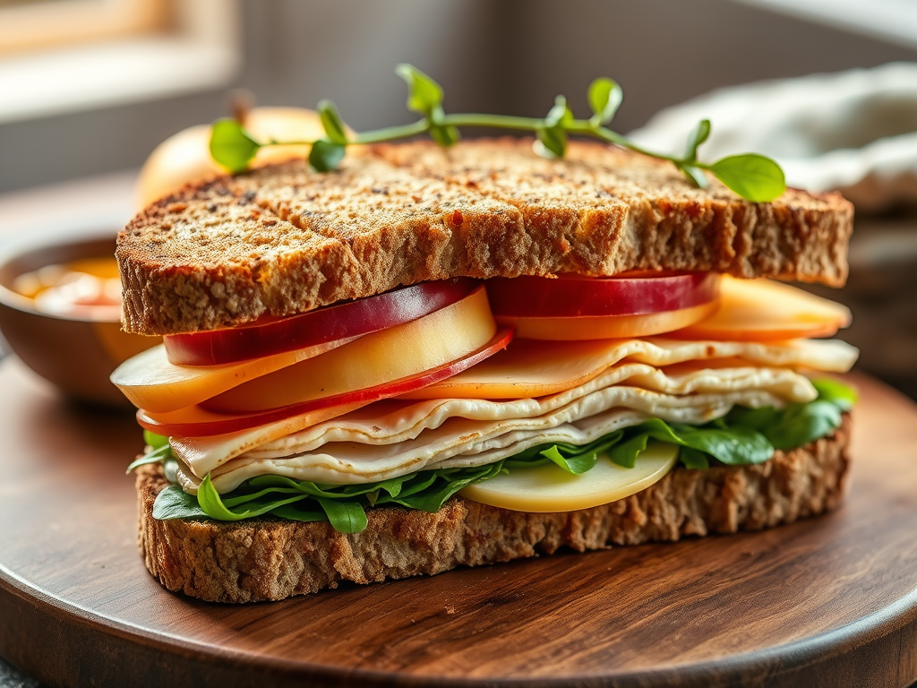 Turkey-Apple-Brie Sandwich