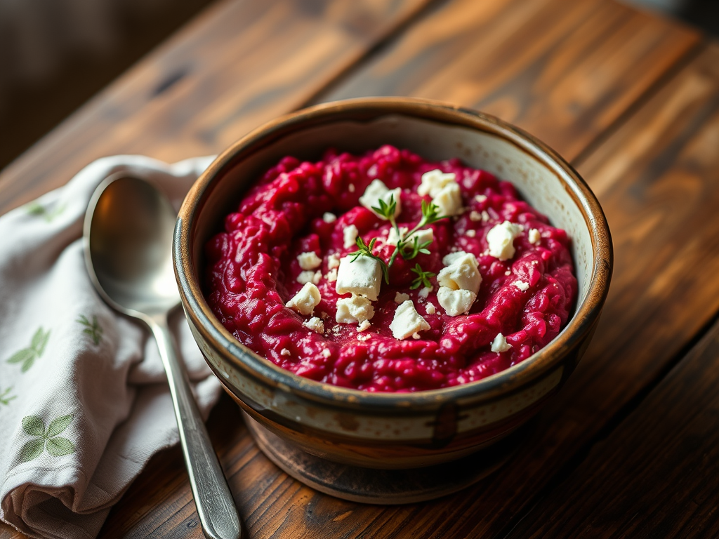 Beetroot & Goat Cheese Risotto for&nbsp;One