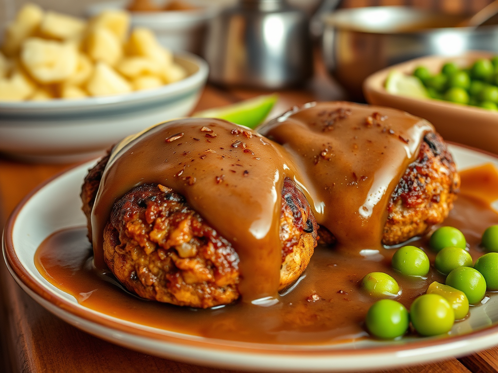 Beef Rissoles & Gravy for&nbsp;One