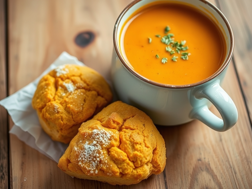 Pumpkin Scones & Soup for&nbsp;One