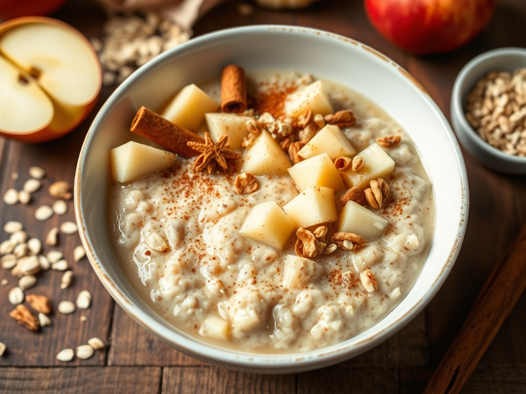 Oat & Quinoa Porridge with Apple &&nbsp;Cinnamon
