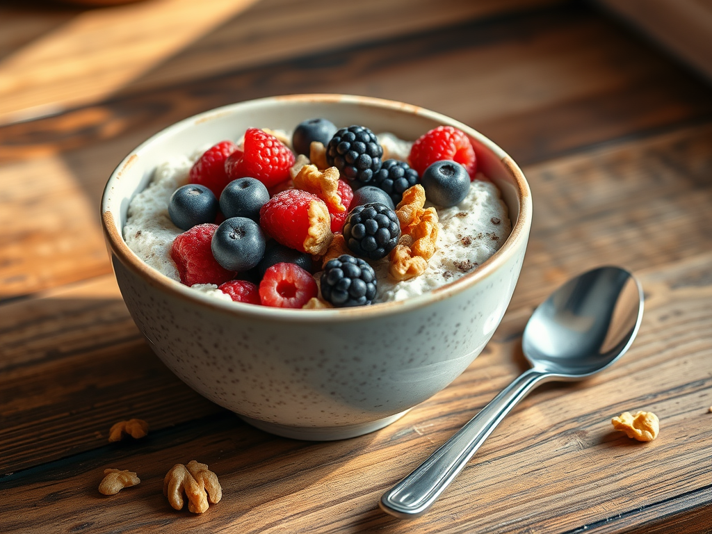 Oats with Berries, Chia &&nbsp;Walnuts