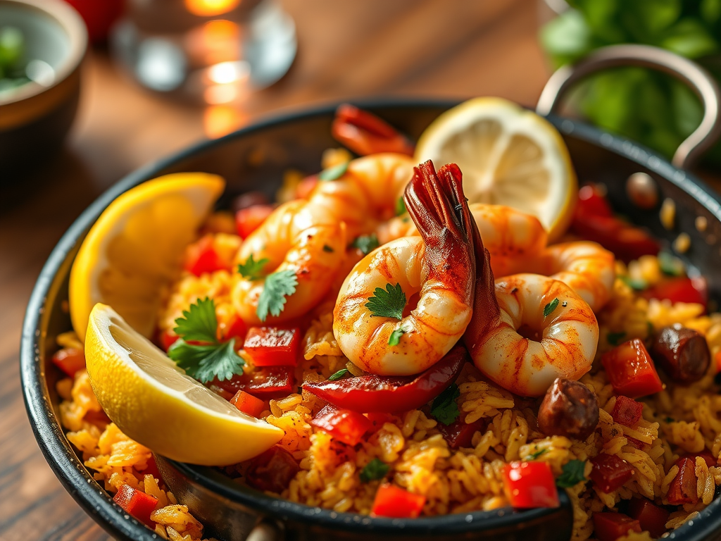 Solo Paella with Prawns &&nbsp;Chorizo