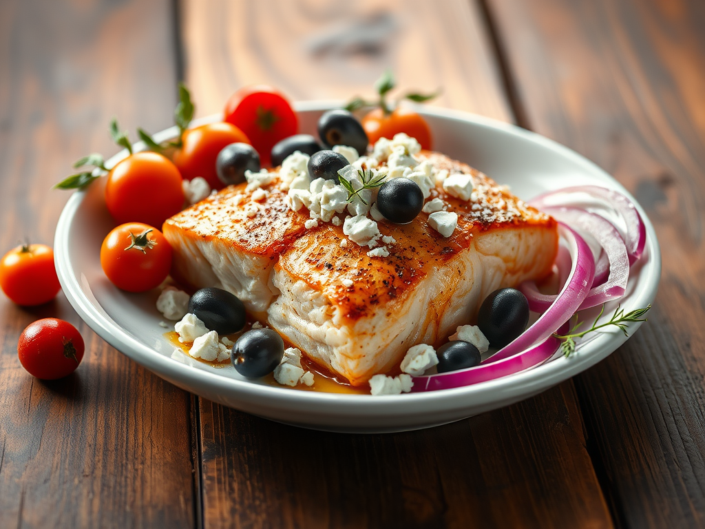One-Pan Greek Salmon with Olives & Feta (For&nbsp;One)