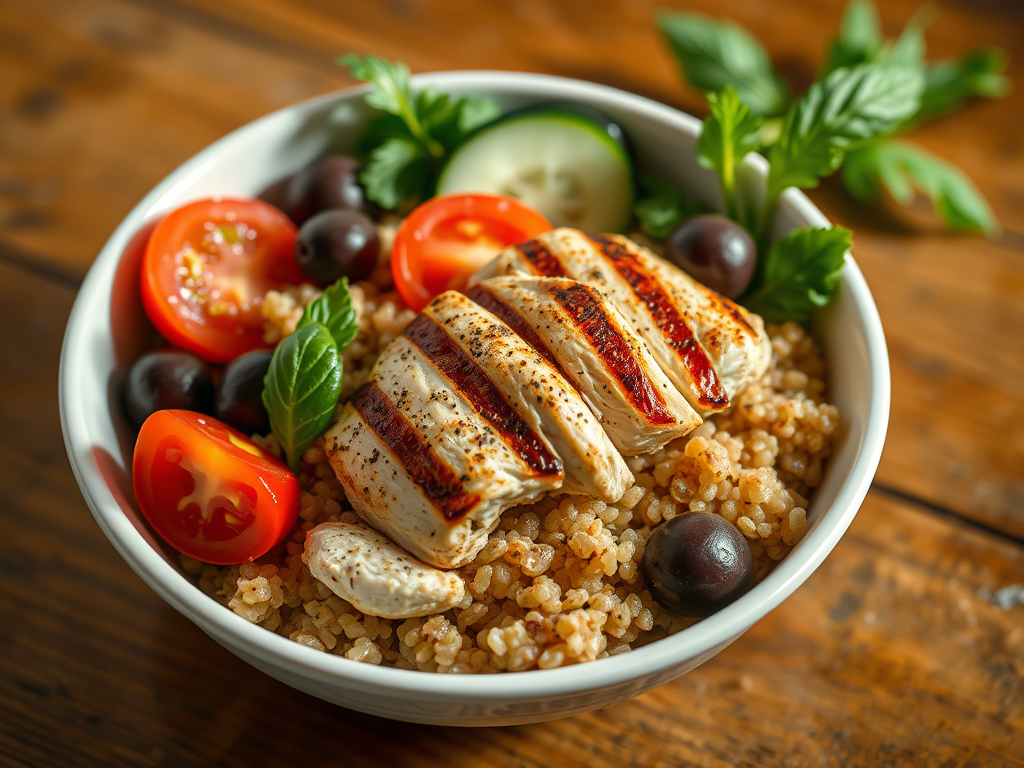 Greek Chicken & Quinoa&nbsp;Bowl
