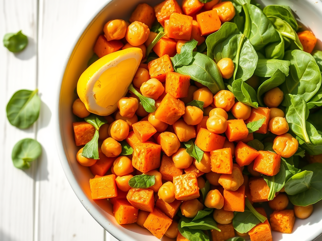 Chickpea & Sweet Potato Hash Bowl (Single Serve, Low&nbsp;GI)