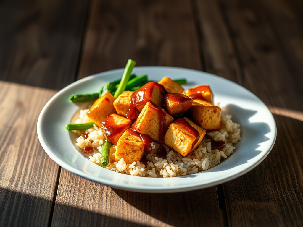 Miso Glazed Tofu with Rice & Greens – Plant-Powered Recovery&nbsp;Fuel