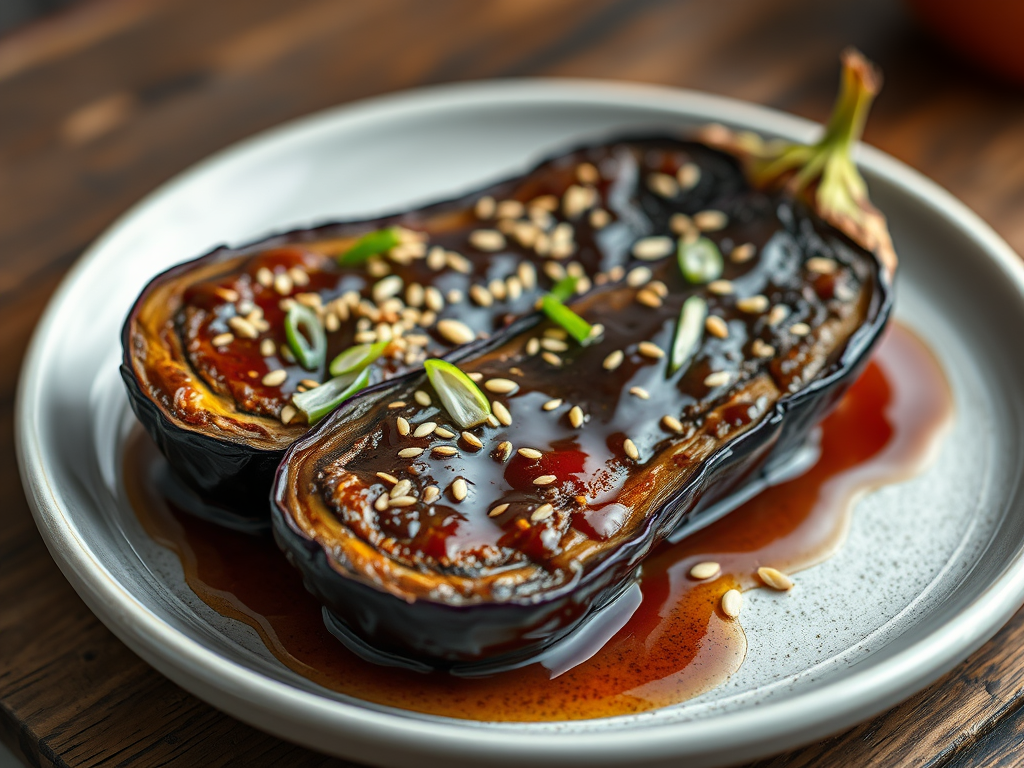 Miso-Glazed Eggplant with Sesame Seeds for&nbsp;One