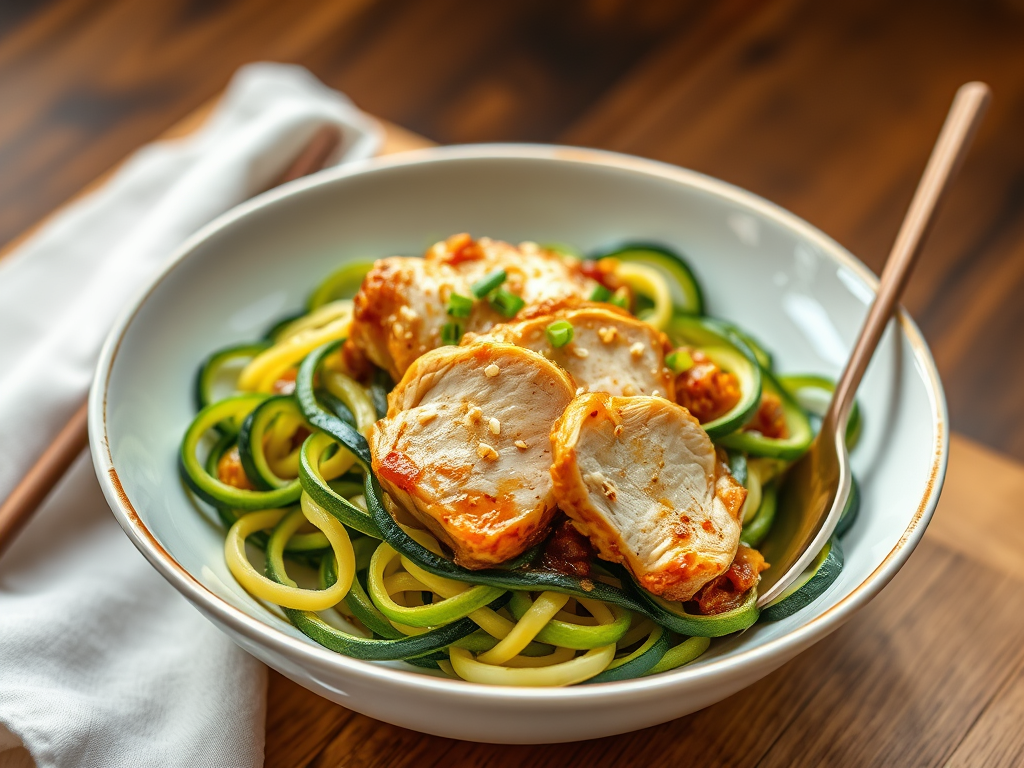Five-Spice Chicken & Zucchini Ribbon&nbsp;Noodles