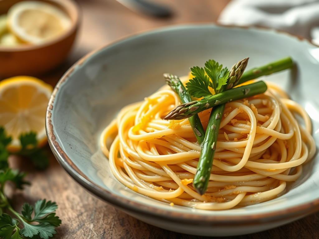 Asparagus & Lemon Spaghetti (Single&nbsp;Serve)