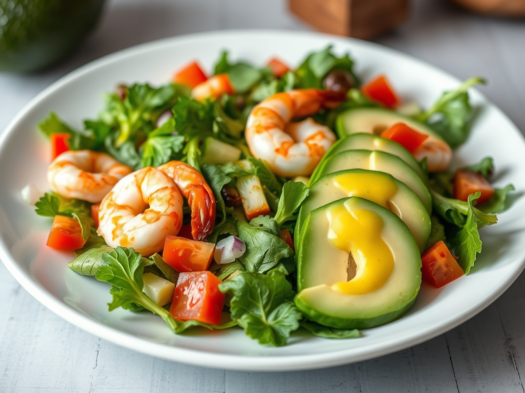 Prawn & Avocado Salad with Citrus Dressing (Single&nbsp;Serve)