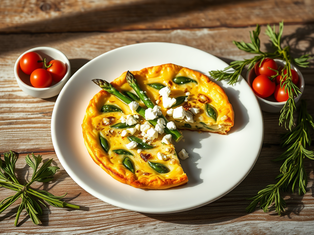 Asparagus & Goat Cheese Frittata (Single&nbsp;Serve)