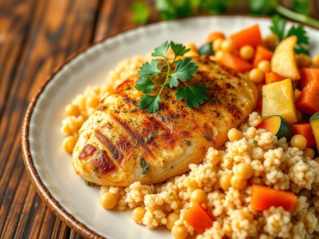 Moroccan Spiced Chicken with Couscous (for&nbsp;One)