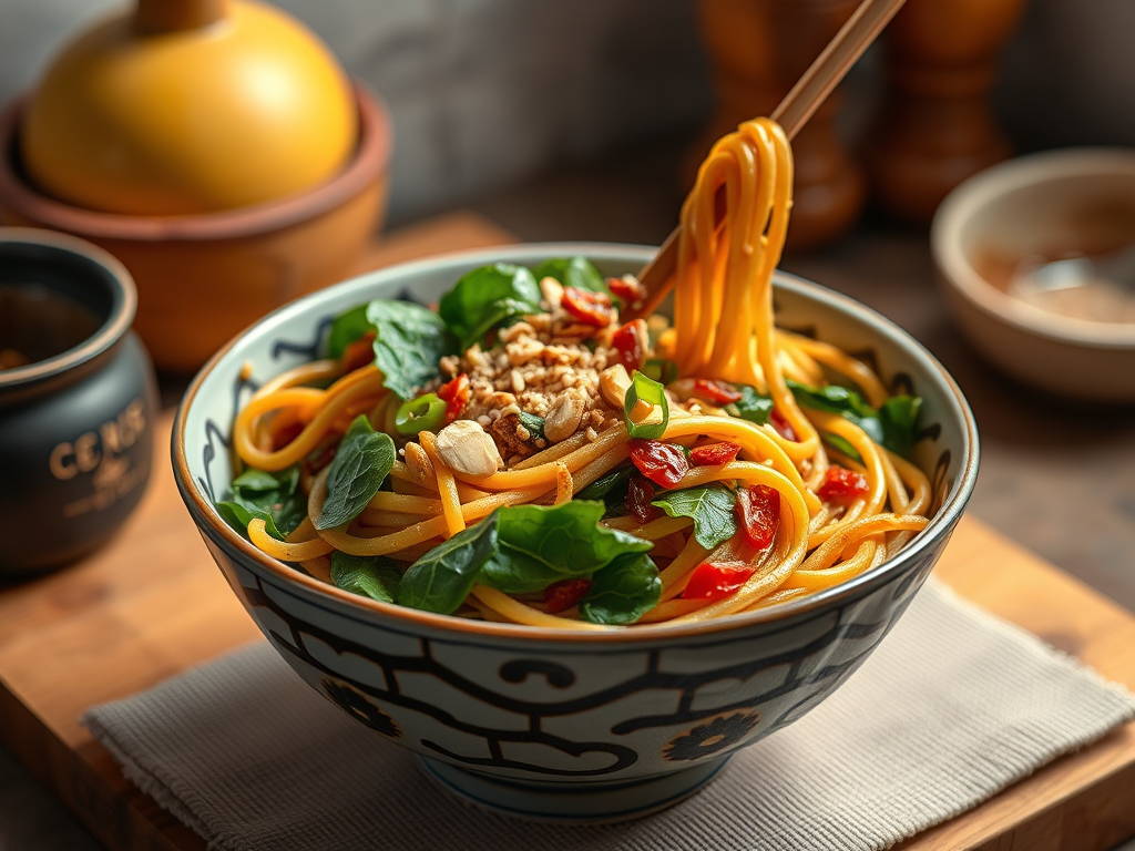 Sichuan Chili Oil Dan Dan-Inspired Noodles (Solo&nbsp;Style)