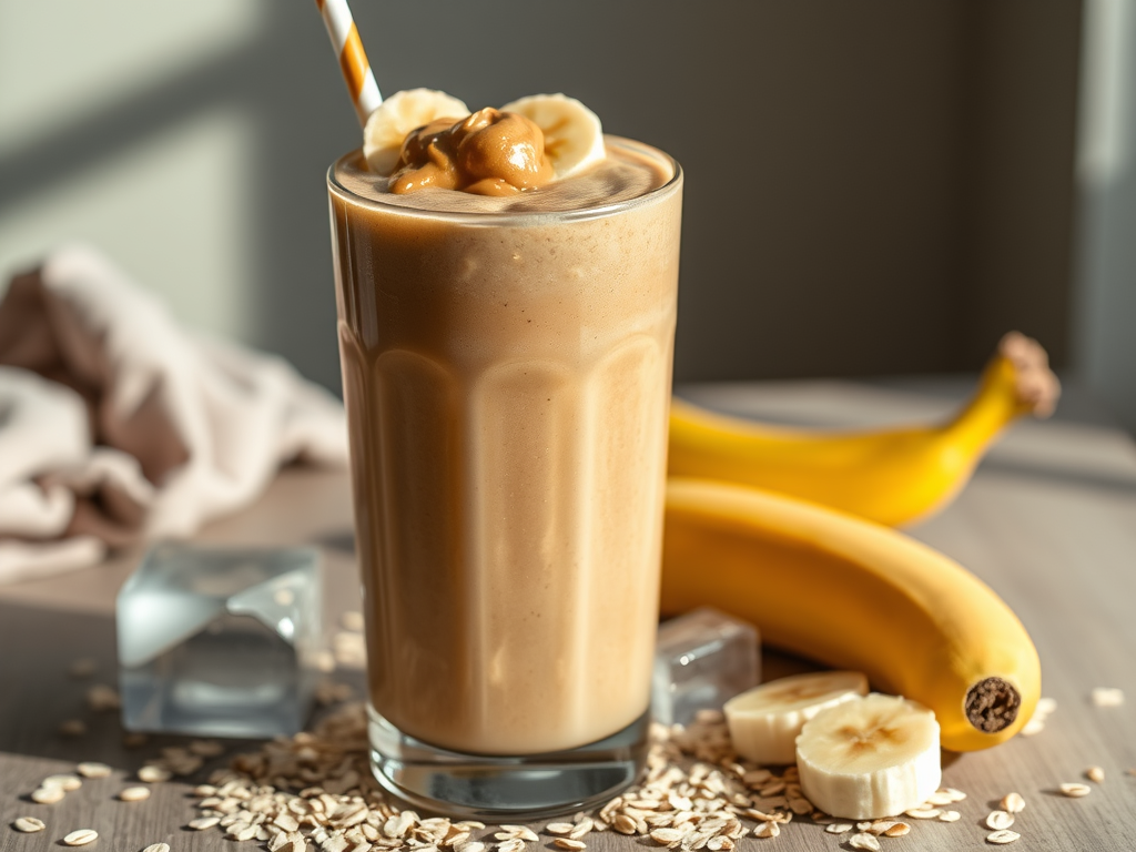 Peanut Butter Banana Muscle Fuel Smoothie for&nbsp;One