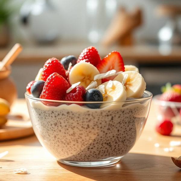 Chia Protein Pudding with Almond&nbsp;Butter