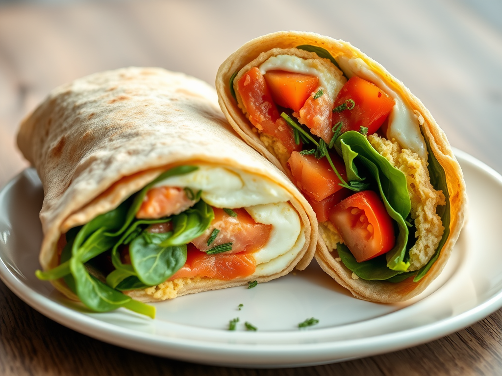 Smoked Salmon & Egg Breakfast&nbsp;Wrap