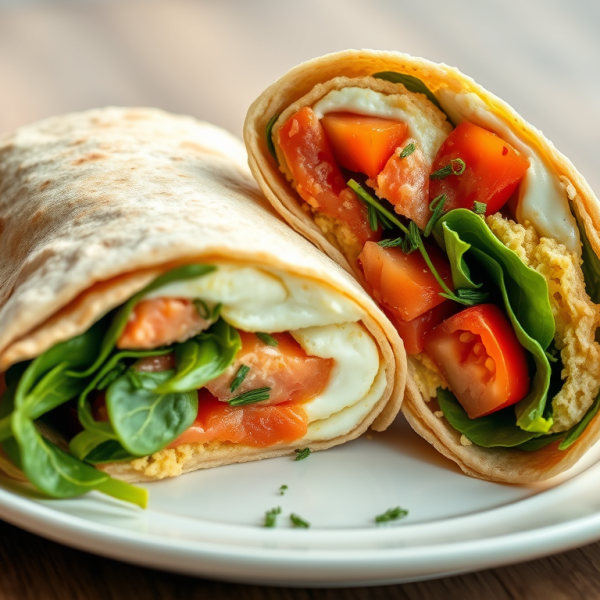 Smoked Salmon & Egg Breakfast&nbsp;Wrap