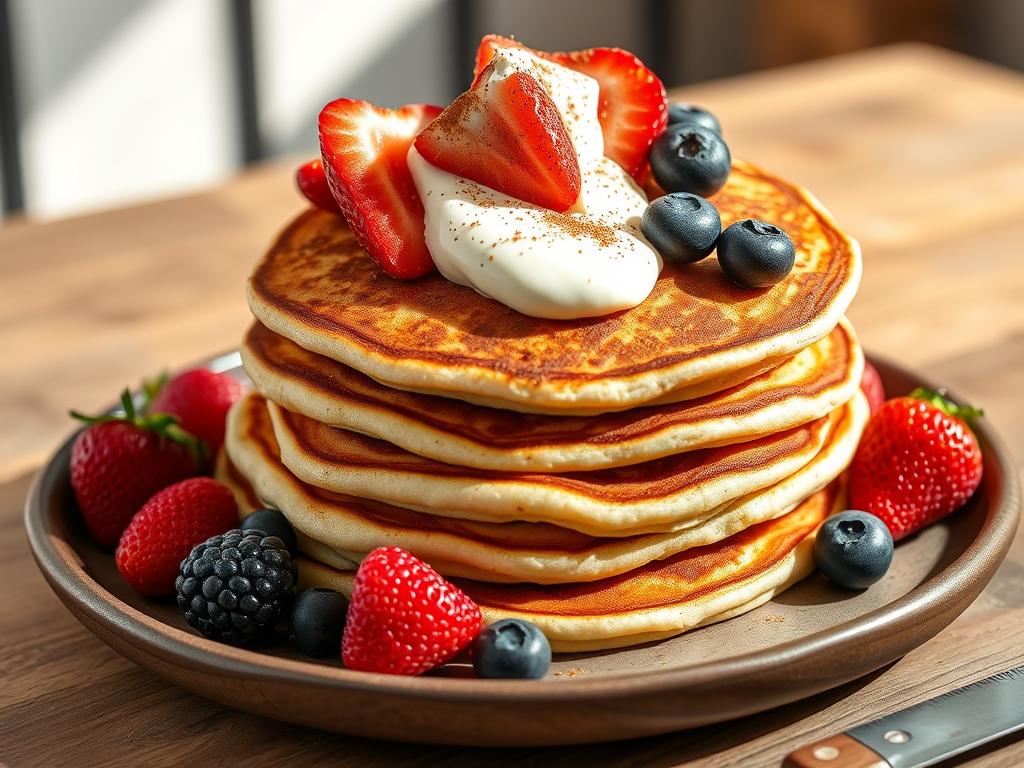 High-Fibre Protein Pancakes
