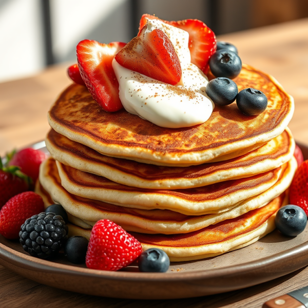 High-Fibre Protein Pancakes