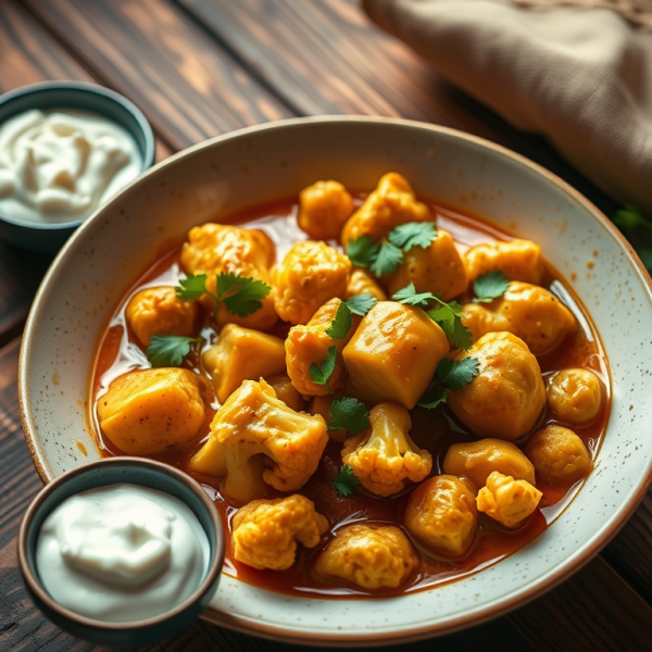 Chicken & Cauliflower CurryHealthy, solo-friendly, and ready in a&nbsp;flash!