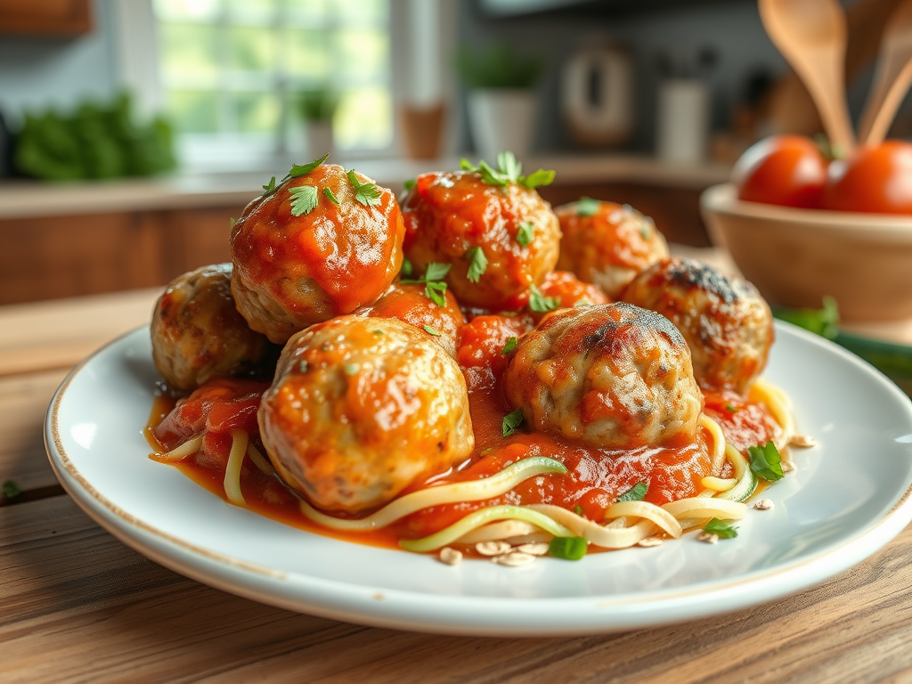 Turkey & Zucchini&nbsp;Meatballs