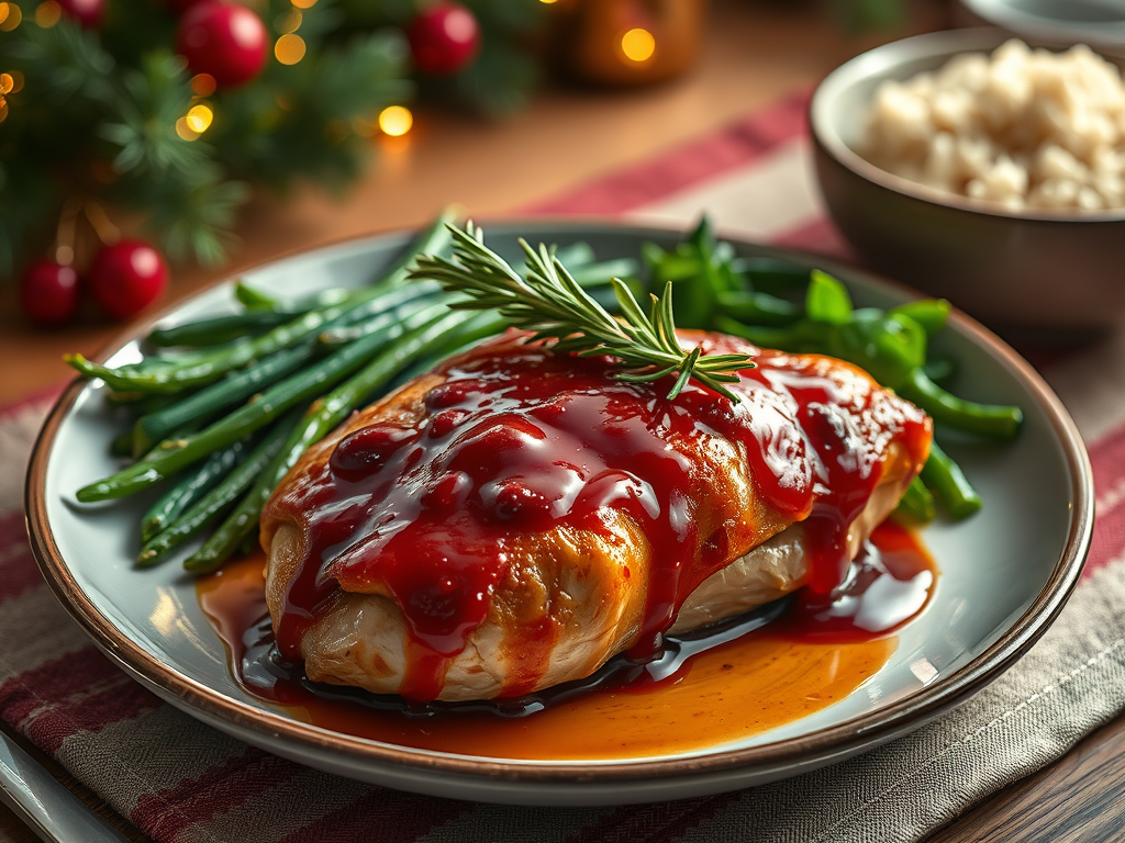 Advent Calendar Day 2 – One-Pan Christmas Chicken with Cranberry&nbsp;Glaze