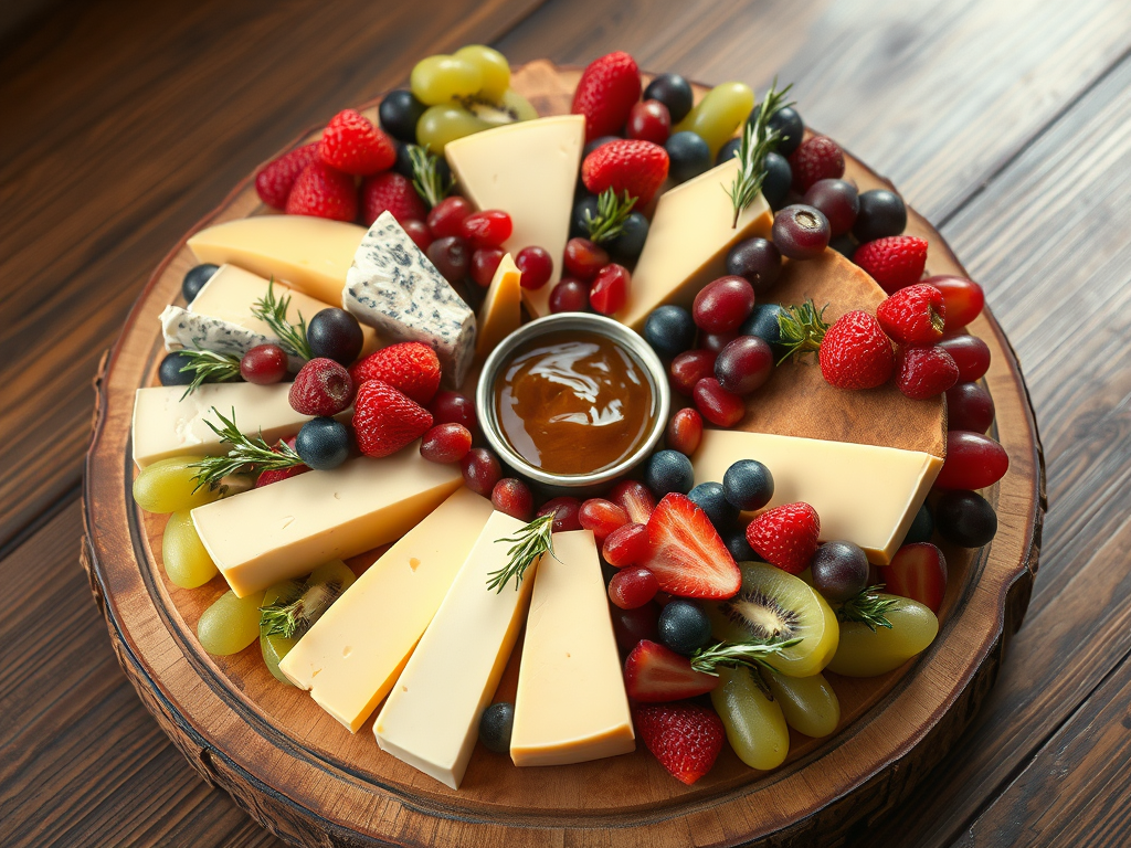 Festive Cheese & Fruit Wreath Platter for One (or to Impress a&nbsp;Crowd)
