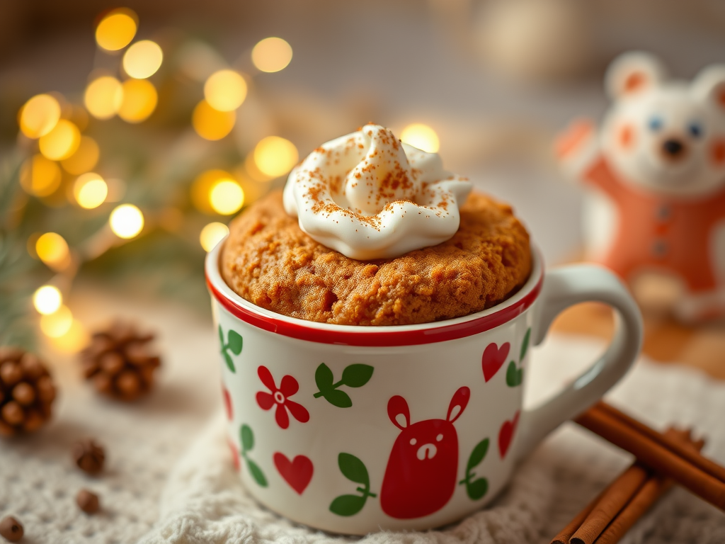 Advent Calendar Day 1 – Mini Gingerbread Mug Cake for&nbsp;One