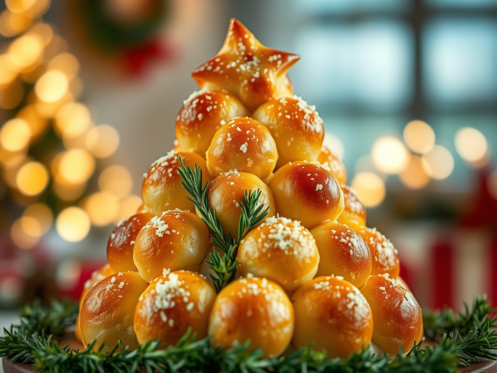 Advent Calendar Day 8 -Parmesan & Rosemary Christmas Tree&nbsp;Pull-Apart