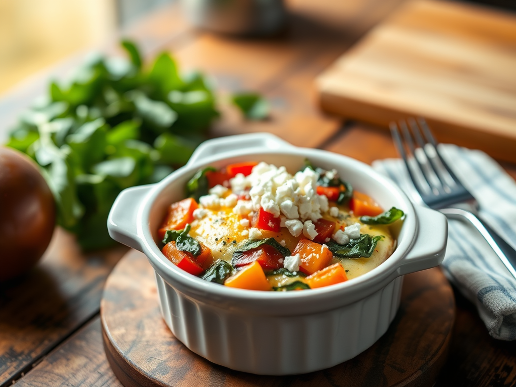 Veggie & Feta Egg Bake for&nbsp;One