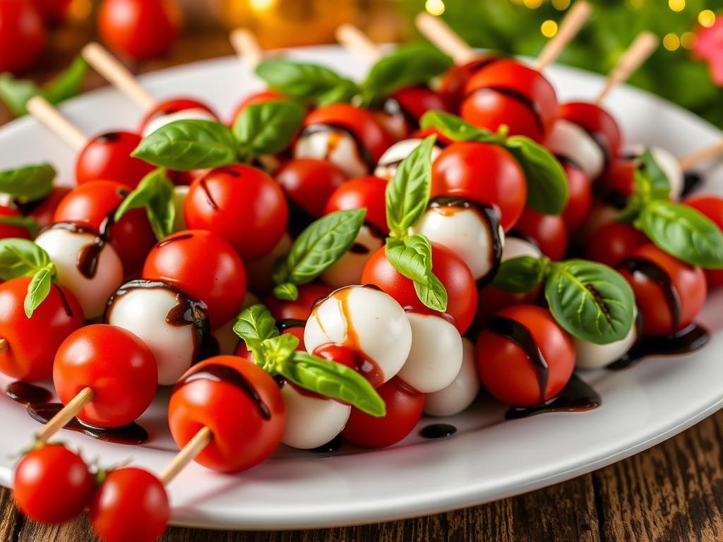 Advent Calendar Day 15 – Festive Caprese&nbsp;Skewers