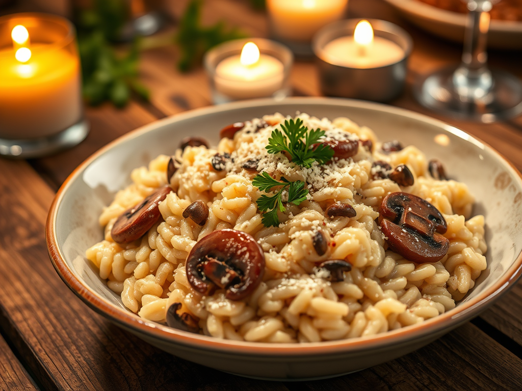 Creamy Mushroom Risotto for One (or&nbsp;Two)